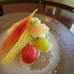 米倉 - 15.6月 鱧と夏野菜 トマトウォータージュレ