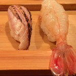 太助鮨 - ノドクロとボタンエビ