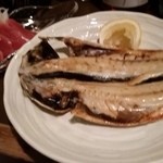 遊月亭 - 生ハムと鯵の一夜干し