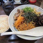 限定まぜそば ＋ 半ライス