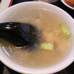 小林美食 - ランチのとろみのある玉子スープ