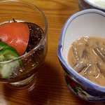 福寿司 - 宴会料理　もずくと塩辛