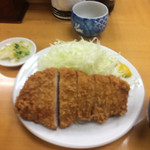 とんかつ山家 上野店 - ロースカツ定食 700円！！
                                （写真ブレてます。。）
