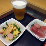 味の笛 - スタートアップ。生ビールは250円也。