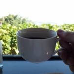 クイーン クック カフェ - 景色を見ながら珈琲を頂きます。