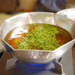 と村 - お出汁に最高級丹波産花山椒が舞い散る！