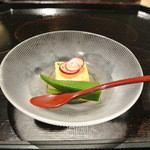 瓢斗 - 先付け　もろこし豆腐