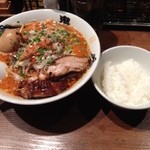 カラシビ味噌らー麺 鬼金棒 - 半飯（１００円）