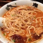 カラシビ味噌らー麺 鬼金棒 - 混ぜた後です