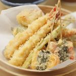 蟹奉行 - 揚げたてアツアツの天ぷらも食べ放題♪