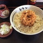 そば処 七福神小路 - かき揚げそば：冷やし