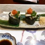 銀のすず - おしのぎ：岩牡蠣の寿司