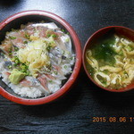 車鮨 - 鯵＆鰯丼