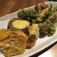 和彩厨房 KATURA - 野菜の天ぷら盛＆タコの大葉揚