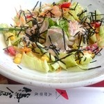 町家カフェ 太郎茶屋鎌倉 - 町家カフェ 太郎茶屋鎌倉 夏季限定のヘルシーサラダうどん fromグリーンロール