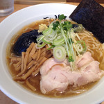 仙臺 自家製麺 こいけ屋 - 姫鶏と揚げ茄子の冷やし塩そば