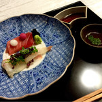 下鴨茶寮 本店 - 造里(・Д・)ノ
                                たい〜まぐろ〜どっちも好物ぅ！