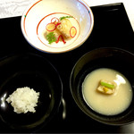 下鴨茶寮 本店 - 先附(・Д・)ノ
                                素朴でいい感じ。