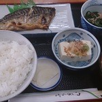 レストラン富士 - 焼き魚定食（塩鯖）