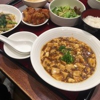 中国料理 青冥 大丸梅田店 - ☆唐揚げ＆サラダ＆ごはん＆スープ（●＾o＾●）☆