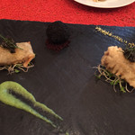 D'ORO - 15.7月 鮎と黒バイ貝のラグーを詰めたパートフィロ