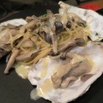 D'ORO - 15.1月 牡蠣 キノコ ゴボウのアンチョビクリームソース