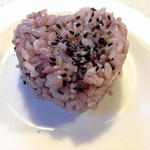 ガーデン･カフェ･レストラン 癒しの森のAlice - アリスコース　黒米を使ったおむすび