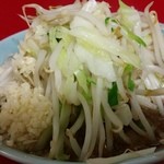 ラーメン二郎 - 小　麺半分　にんにくマシ