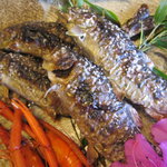 飴源 - 山女の魚焼き・・・6月鮎が解禁になったら鮎になるそうです