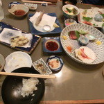 日本料理 吉水 - 子供の残したご飯が回って来た～～～