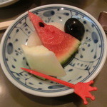 日本料理 吉水 - 最後に口直しでフルーツがサービス!!!