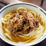 Kamiyaseimenjo - 肉うどん（小）420円→390円