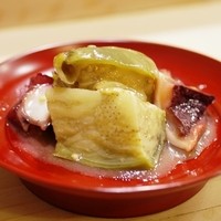うを徳 - 揚げ浸し賀茂茄子と明石蛸の酢味噌和え