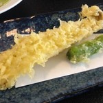 活魚の美舟 - アナゴの天ぷら