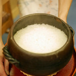 赤坂 詠月 - 土鍋で炊き上げたあきたこまち、白ご飯で