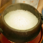 赤坂 詠月 - 土鍋で炊き上げたあきたこまち、白ご飯で