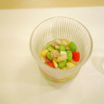 赤坂 詠月 - あさりと夏野菜のお浸し