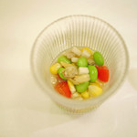 赤坂 詠月 - あさりと夏野菜のお浸し