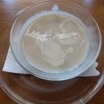 おか亭 - セットのスープ（ヴィシソワーズ）