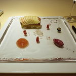 シェ松尾・松濤レストラン - ペリゴール産フォワグラとイチジクのガトー仕立て