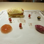 シェ松尾・松濤レストラン - ペリゴール産フォワグラとイチジクのガトー仕立て
