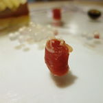 シェ松尾・松濤レストラン - ペリゴール産フォワグラとイチジクのガトー仕立て