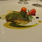 ブラン ルージュ - 太刀魚のソテ　行者にんにく入りピストゥー風味