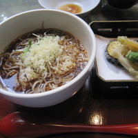 麓屋 京王プラザホテル - 「冷たい蕎麦」（冷やかけ）+「野菜天ぷら」