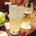 Oosaka Kushikatsu Tentekomai - シークワサーサワーで乾杯✨