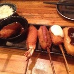 激安串カツぼったくり - 串カツ　おススメ5本