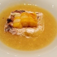 日本橋逢坂 - とうもろこしとゴマ豆腐