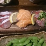 串と魚　にぎわい - お刺身は新鮮です！