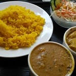タンドリーアンドカレーハウス - ランチBセット(ダルチキンカレー、ベジタブルカレー)