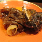 鳥茂 - 松茸と和牛サーロインのすき焼き2